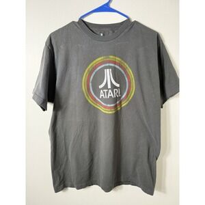 Retro Atari Mens Short‎ Sleeve T Shirt Gray Size Large